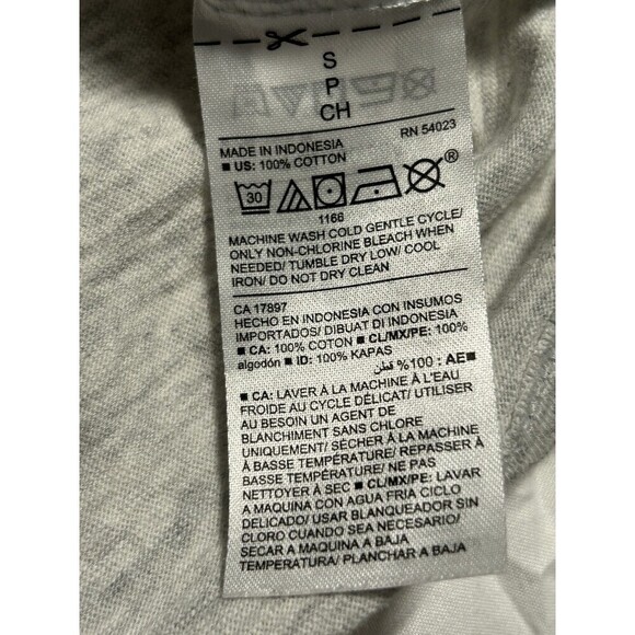 Women’s Old Navy Light Gray Ruffled Puff Sleeve Top Small - Picture 6 of 8